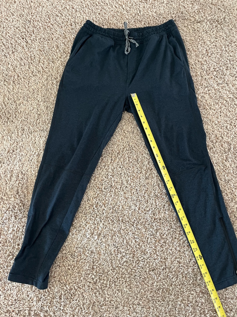 Men's Municipal Black Drawstring Joggers – Casual Everyday Sweatpants